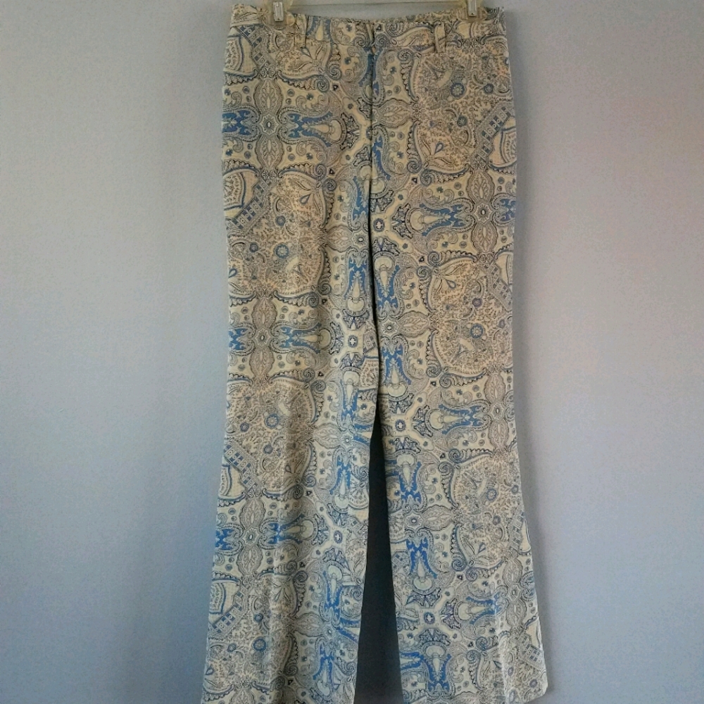 Funky Blue & White Banana Republic Pants - Size 8